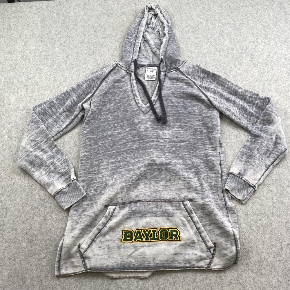 Baylor Bears Sweatshirt Womens Medium Gray NCAA College Emerson Street Hoodie
